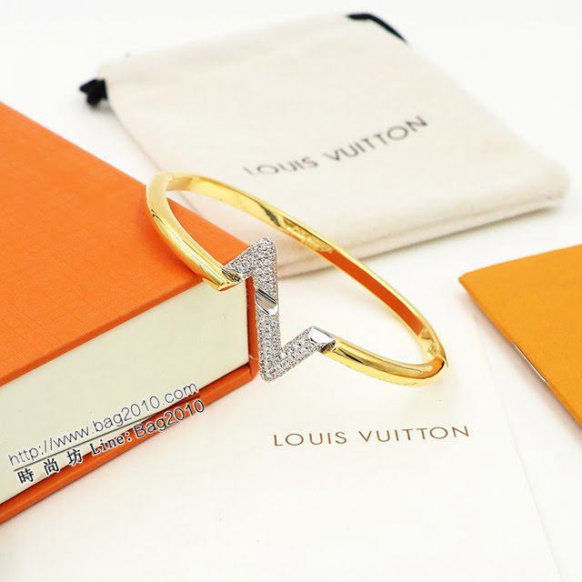 Louis Vuitton新款飾品 路易威登Volt系列手鐲 LV金色女款手鐲  zglv1878